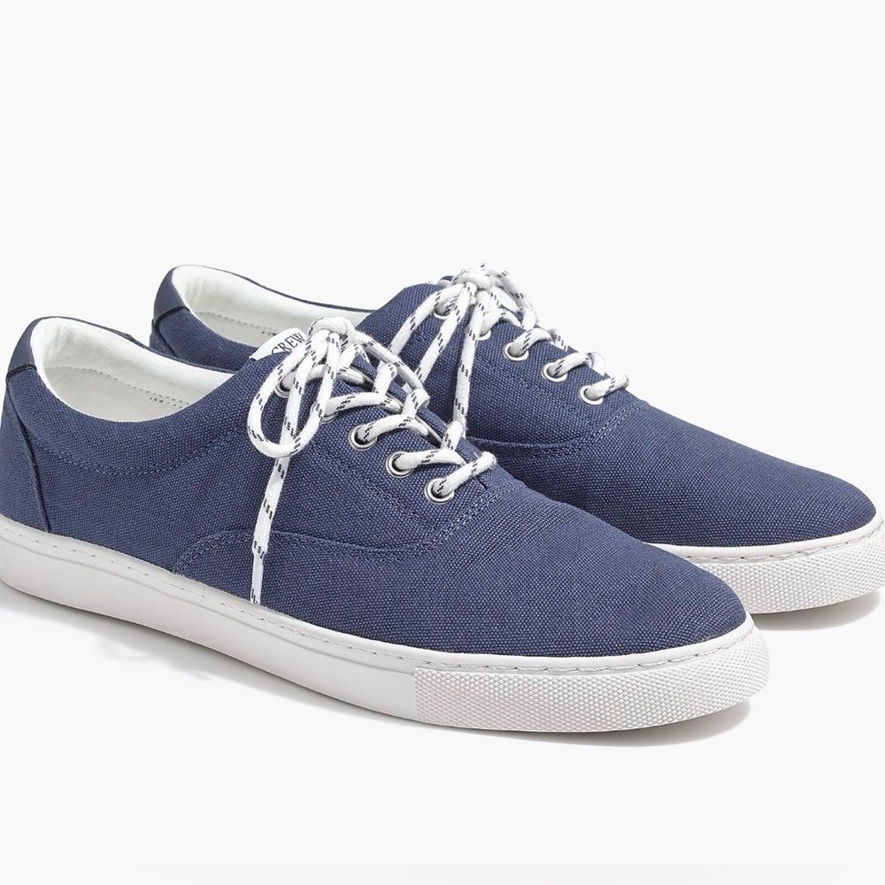 J.Crew Explorer Canvas Laced Sneaker Navy Blue Men’s Size 11.5